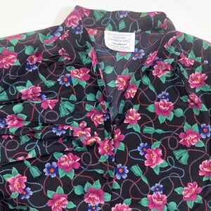 Vtg Pendleton Country Sophisticates Blouse Women's Size 22W Floral‎ Long Sleeve